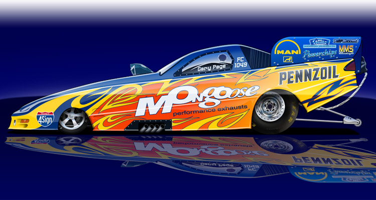 Mongoose Funny Car Rendering 1